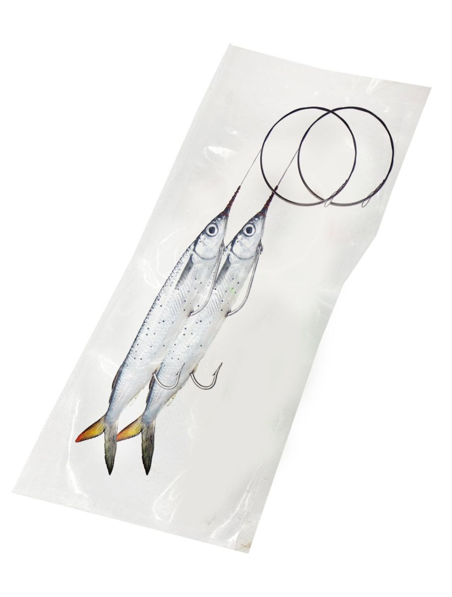 Bait One Stop Marine | Horse Ballyhoo Wire Rigged For Trolling 2 Pack