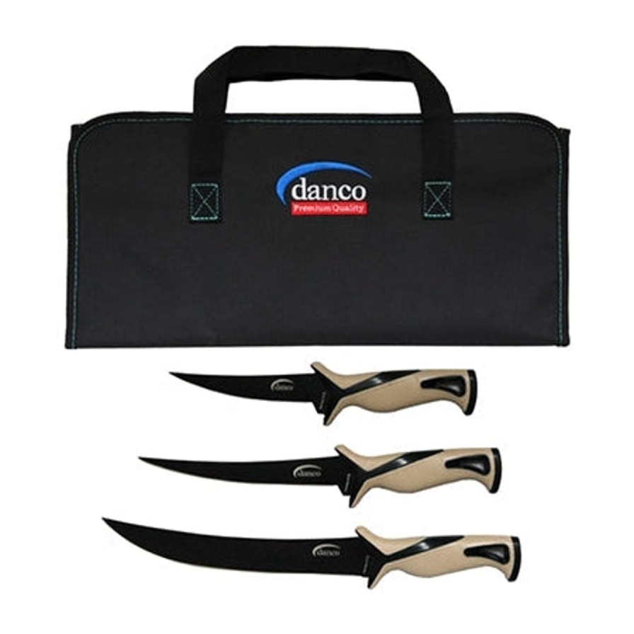 Fishing Danco | Pro Series 3 Knife Kit With Roll Up Case - Danco