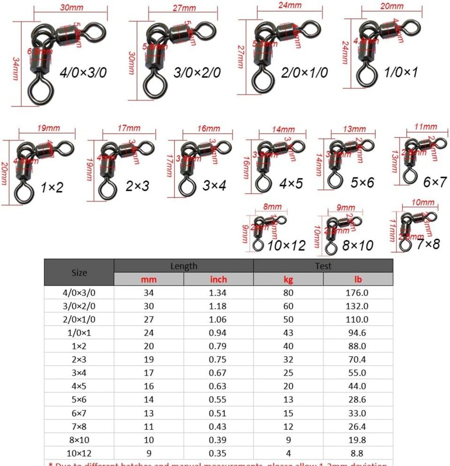 Fishing One Stop Marine | 3 Way Barrel Swivel