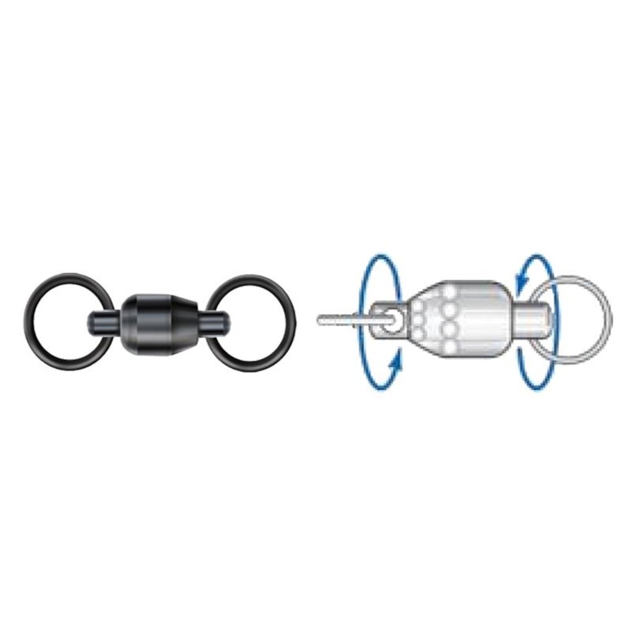 Fishing Diamond Fishing Products | Double Action Rotary Ball Bearing Swivel - Diamond Fishing Products