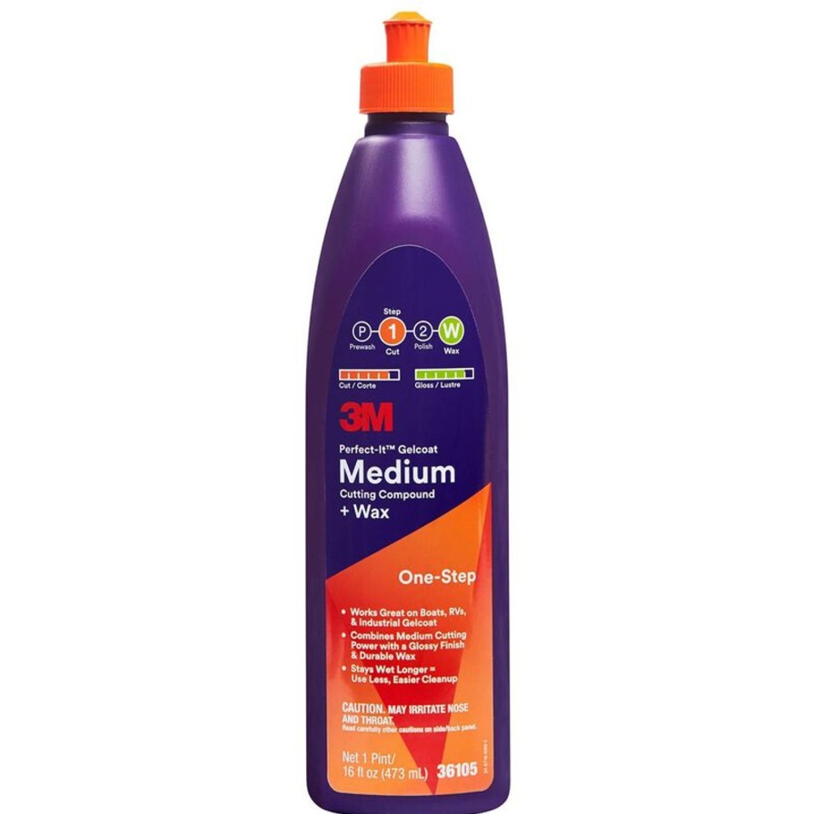 Boating 3M | Perfect-It Gelcoat Compound + Wax 16 Oz - 3M